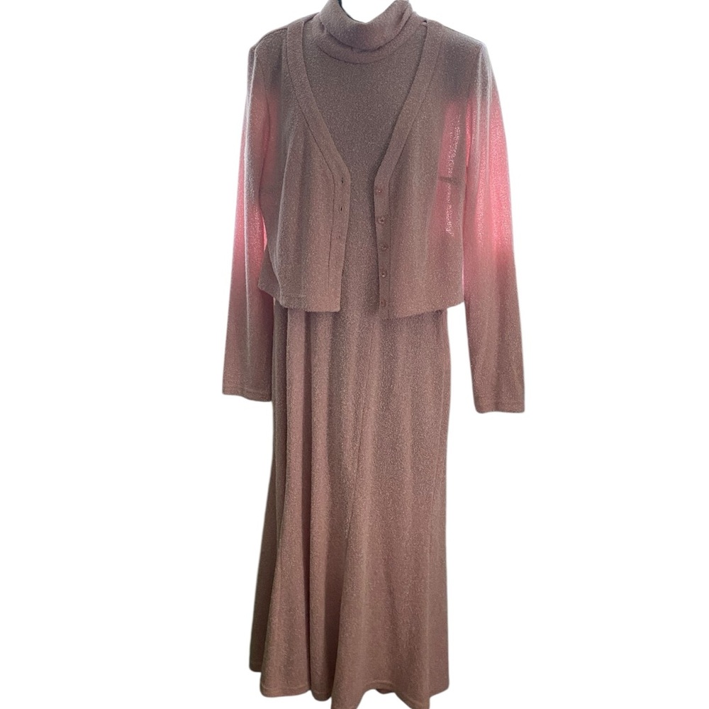 Joseph Ribkoff Pink Maxi Dress Set